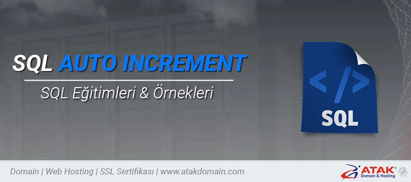 SQL AUTO INCREMENT (Otomatik Artan Numara)