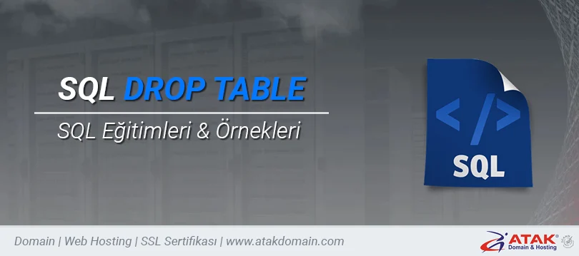 SQL DROP Kullanımı