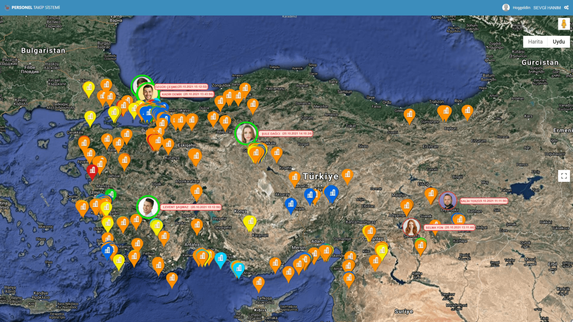 12 Yazılım Personel Takip Sistemi 